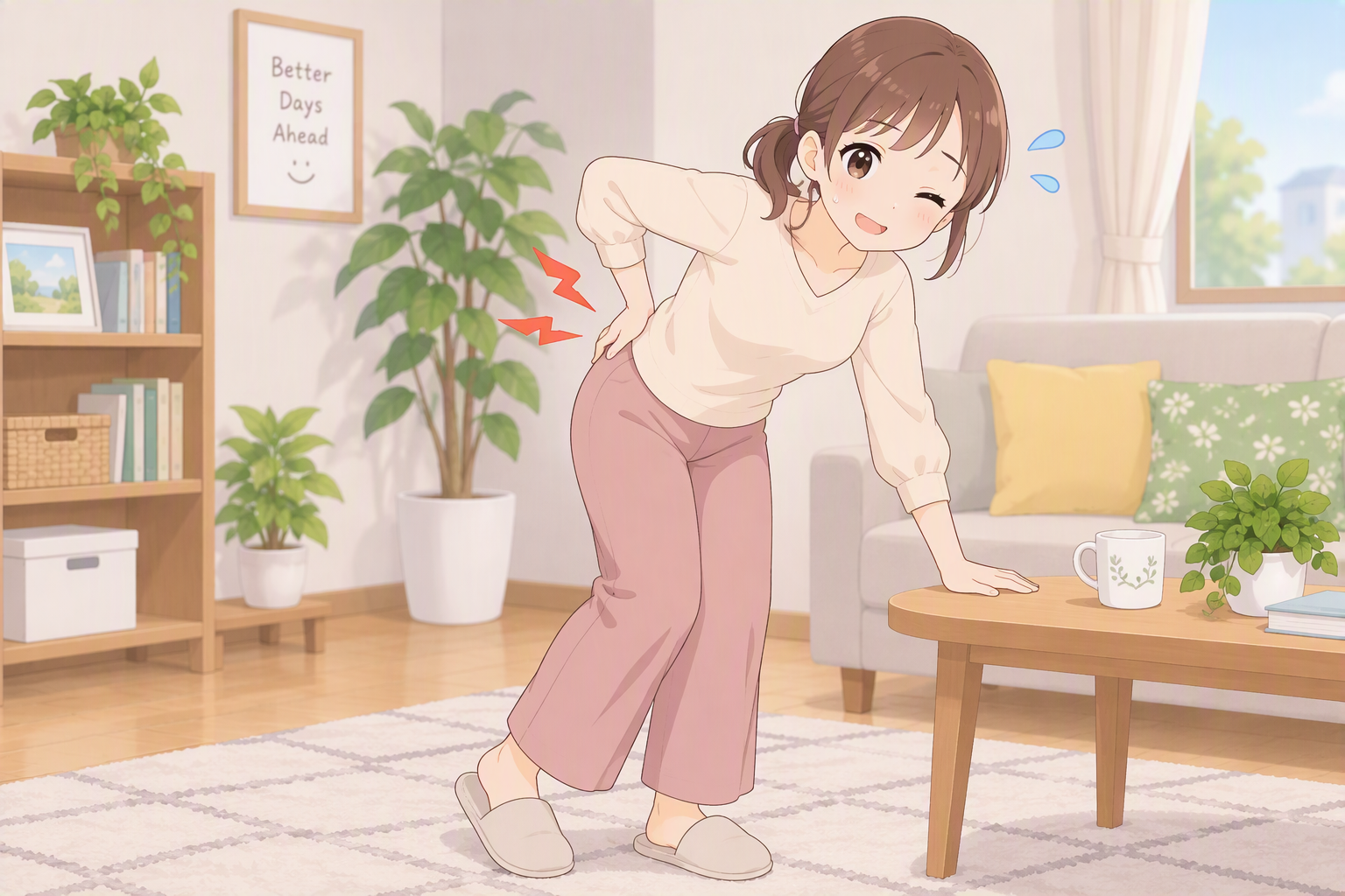 腰が痛くてまっすぐ立てない